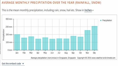 싱가포르 날씨 강수량