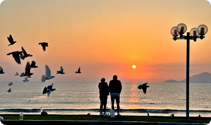 나트랑 새벽 해변