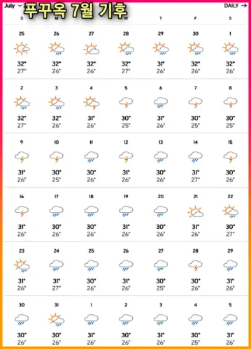 Read more about the article 푸꾸옥  7월 날씨, 기후, 습도, 우기 비, 태풍, 수영 온도, 심카드, 항공권 가격