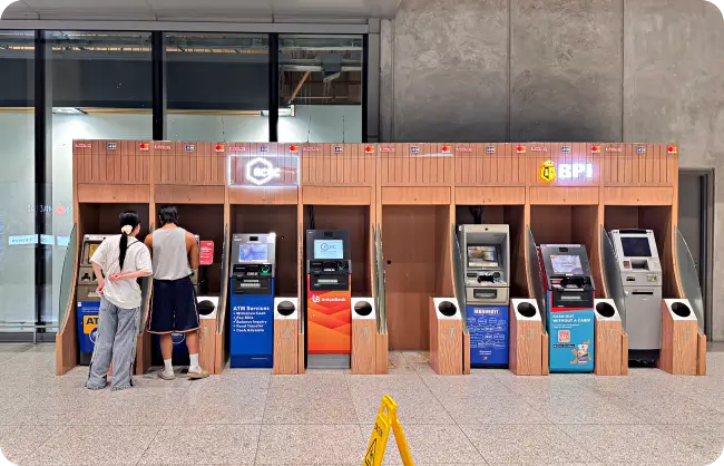 세부 공항 ATM 기기