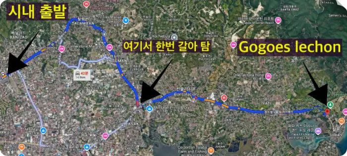 세부 고고스 레촌 가는 방법